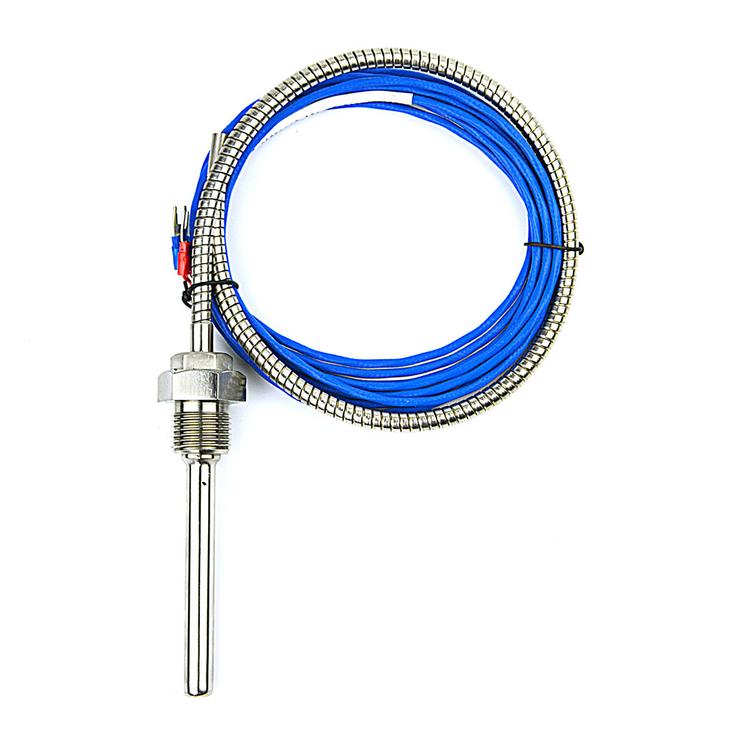 螺纹式温度传感器PT100尺寸定制生产厂家空压机螺杆机轴承专用